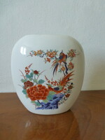 Beautiful Japanese porcelain bird of paradise vase