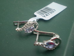 Tanzanite certificate card silver clasp earrings