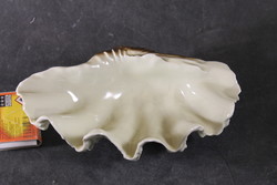 Hollóházi porcelán kagylós kínáló 216