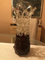 Hand made üveg váza áttört minta