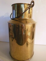 Umbrella stand - brass - 15 liters - 40 x 22 cm + handle - 12 cm - thick material - perfect