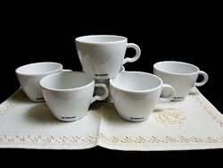 6 db jelzett Nespresso porcelán kávés készlet, cappuccinos csésze