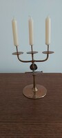 Louis Muharos bronze candle holder with 3 branches