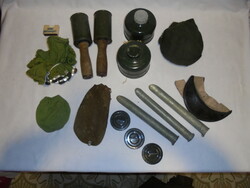 Régi, retro katonai tárgyak, felszerelés - együtt - hagyatékból 1.