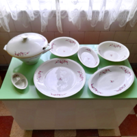 Antik Chodziez lengyel porcelán, étkészlethez pótlásra 7 db