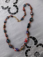 Fantastic Murano millefiori glass necklace