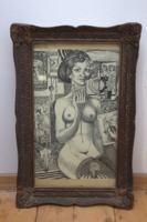Endre Németh: female nude picture