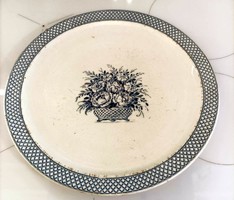 Sarreguemines round serving bowl, plate