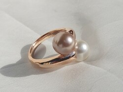 Aranyozott ezüst gyűrű