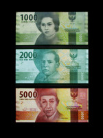 UNC - INDONÉZIA 1000, 2000, 5000 RUPIA - ÚJ BANKJEGYEI