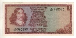 1 rand 1967 Dél Afrika Hajtatlan Suid-Afrikaanse