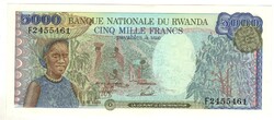 5000 frank francs 1988 Ruanda UNC