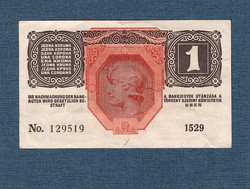 1 Korona 1916 Deutschösterreich bélyegzés