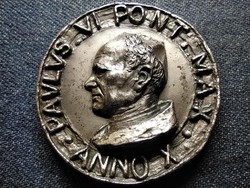 VI. Pál pápa Mindannyian jó szerencsével követték őt .800 ezüst érem 60,72g (id70304)