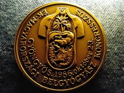 Magyarországi Belgyógyász Kongresszus Gyöngyös 1986 bronz érem (id64551)