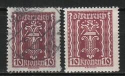 Ausztria 1935 Mi  367 a, b     1000,30 Euró   b postatiszta