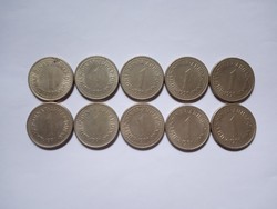 Nice 1 dinar 1990 - 1991 !! 10 pieces !!