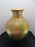 Zsolnay eozin large vase with labrador pattern, 28 cm!