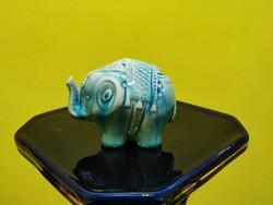 Zsolnay base glaze elephant was designed by Judit Nádor