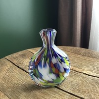 Régi kézműves hámozott parfümös üveg