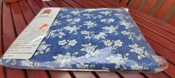 Bed linen set with a floral pattern on a blue background (srz.71)