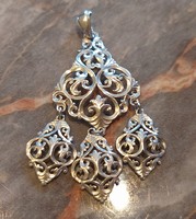 Art Nouveau marked silver pendant of incomparable beauty 5.5 cm!
