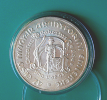 1978 – Silver 200 ft bu - in commemoration of Róbert Károly's first Hungarian gold forint bu – in capsule