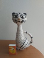 Art deco cat ceramic figurine, 1960 in perfect condition