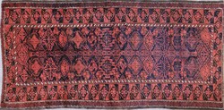 0C530 beautiful antique handwoven Persian rug