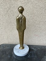 EfZámbó István bronz kétoldalas bronz szobor