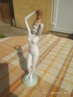 Aquincum porcelain, body painted, hair straightening female nude for sale!
