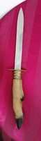 Large knife-dagger with deer leg handle /for a hunting gift/