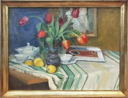 Csabai Kálmán 1976 / Tulip Still Life