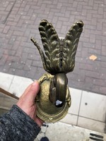 Art Nouveau copper wall arm, thick, 22 cm in size.