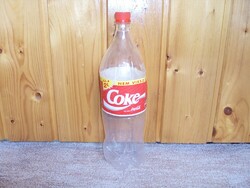Retro Coke Coca Cola üdítő üdítős üveg - műanyag palack - 1995-ös, 2 liter