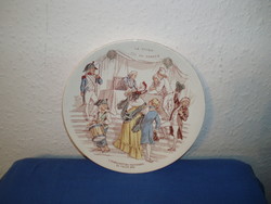 Spectacular - Sarreguemines porcelain wall plate - beautiful - in the condition shown in the picture