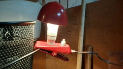 Retro szarvasi piros csiptetős lámpa + eredeti doboz !!!