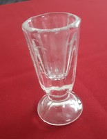 Antique bieder glass goblet - brandy glass size