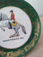 Porcelain decorative plate - Spanish riding school / Vienna