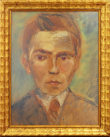 Schadl János - Fiatal férfi portréja