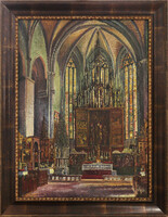Schwartzné Forberger Madlén - Templombelső (lőcsei Szent Jakab templom főoltára)