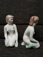 Aqvincum porcelain female nude statue.