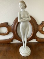 Herend porcelain figure/naked sculpture, designed by József Gondos