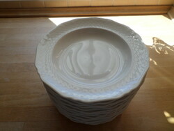 Eschenbach Bavaria fehér porcelán mélytányér tányér 21,5 cm - darabra