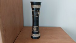 (K) African wooden vase