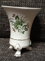 Hollóházi oroszlánkörmös porcelán váza