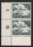 Postatiszta Reich 0203 Mi 842 gumi nélküli       1,00   Euró