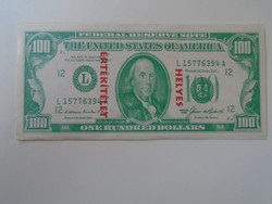 D195112 USA  100 dollárossal reklámozott misszió 1990's