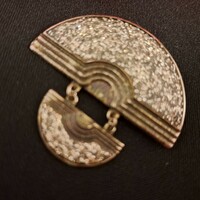 Old silver plated brooch.