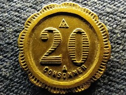 Franciaország Consommer 20 cent token 19 mm (id77434)